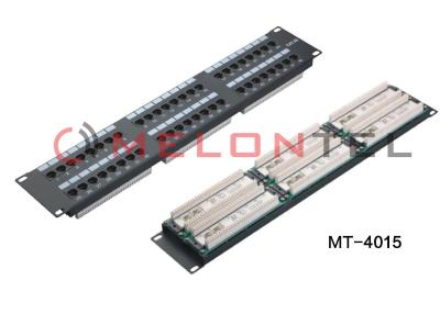 China 2U Cat6 48 Port Patch Panel Wall Mount / Network Unshielded Keystone Patch Panel for sale