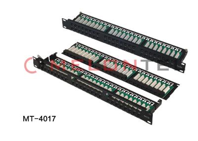 China 8 - Port 1U Cat6 Patch Panel Rack Mount 110 , RJ45 Ethernet High Density Patch Panel 568B for sale