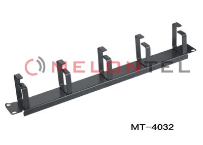 China 1U Rack Network Cable Management Bar Horizontal Cable Organizer Easy Uninstall for sale