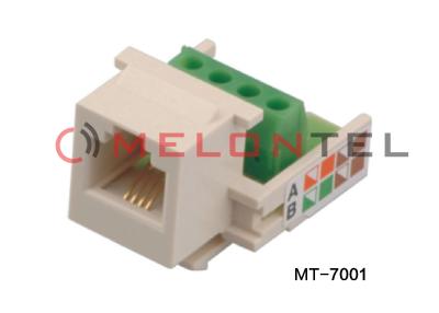 China CAT3 RJ11 6P4C Surface Mount Outlets Phone Telephone Keystone Jack 110 Modular for sale