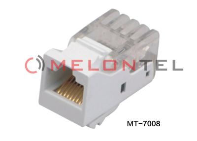 China White Color Surface Mount Outlets Cat 6 RJ45 110 Network Keystone Jack for sale