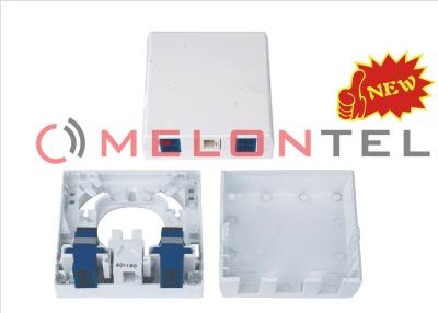 China Waterproof Surface Mounted Ftth Termination Box 4 Port 86x86x22mm Dimensions for sale