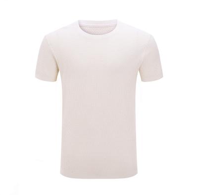 China Anti-wrinkle 1 MOQ Wholesale Plain High End Mens Chinese Factory Cashmere T-shirts Plus Size Knit Mens T Shirts for sale