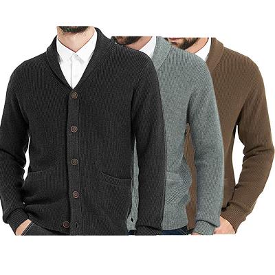 China Custom Made Autumn Knit Plus Size Men's Fashion Men's Reversible Woolen Outdoor Sweater Casual Sweater Jackets for sale