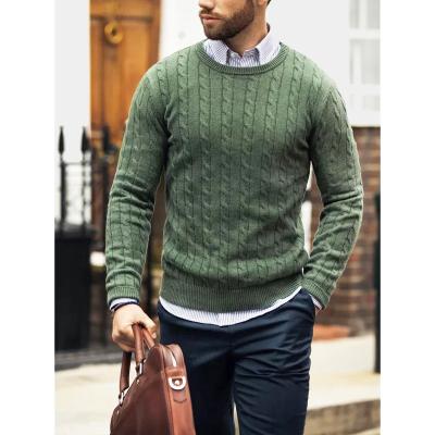 China Autumn&Winter knitwear men's anti-pilling jacquard cotton sweater knit sweater mens custom men's sweaters for sale