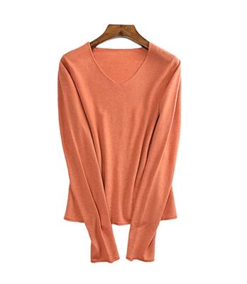 China Latest Anti-wrinkle designs soild color loose women pullover sweater for sale