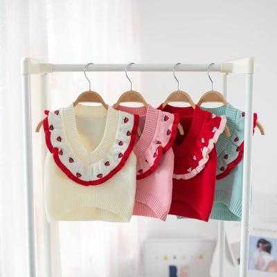 China Waterproof Baby Clothes Autumn Children Knitting Vest, Fashion Princess Sweater Clothing Girl's Soft Vest for sale