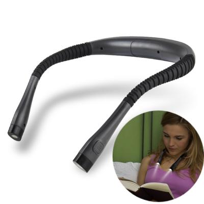 China Novelty Modern LED Book Light Flexible Handsfree Neck Lights Hug Reading Lamp Portable USB Flashlight Fill Lighting for sale