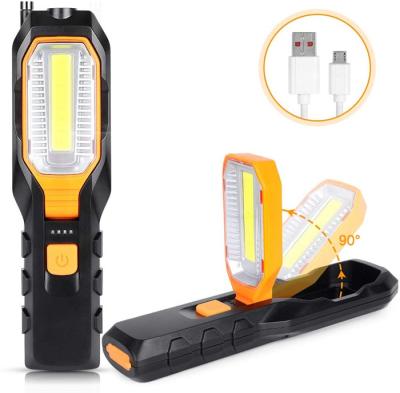 China Fishing Camping Emergency Hiking Portable Work Lamp 4 Modes With Magnetic Work Lamp COB LED Rechargeable Inspection Lamp for sale