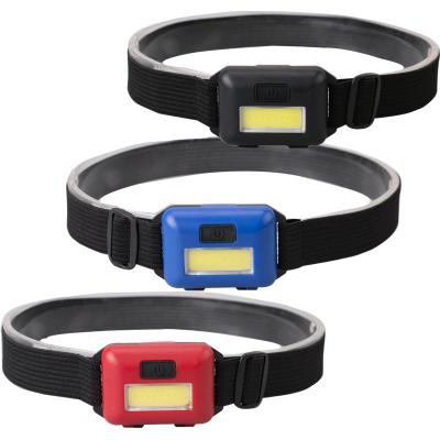 China Emergency Headlamp 100 Lumen Mini LED IP44 AAA Battery 3 Modes COB Waterproof Headlamp For Camping Fishing for sale