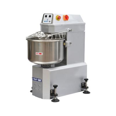 China Widely Used Snack Factory Stainless Steel Bread Dough Mixer 201 Spiral Mixer For Bakery for sale