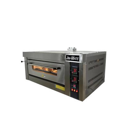 China Commercial hot sale 1 deck 2 trays automatic gas baking machine ovenbakery equipment kitchen equipment for bread pizza for sale