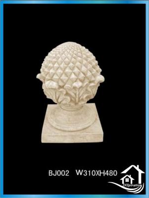 China Hollow Column Decorative Cast Iron Ball Stone Finials for sale