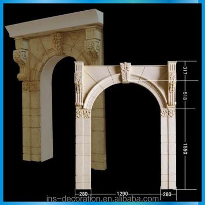 China Eco - Friendly Traditional Design Cast Stone Door for sale