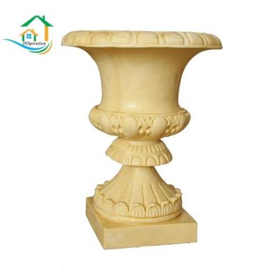 China Eco-Friendly Decorative Cast Stone Garden Urns for sale