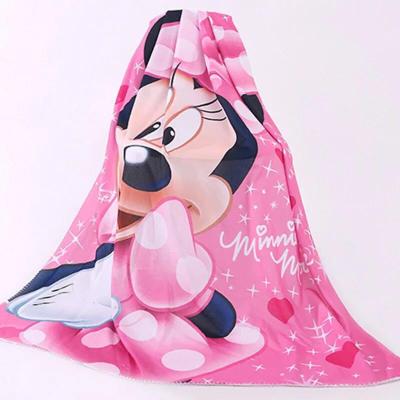 China Wholesale Moose Lightweight Soft Comfortable Animal Fleece Disney Christmas Cartoon Christmas Print Fleece Blanket Custom Blanket For Kids for sale