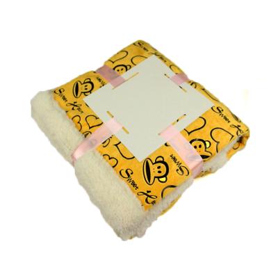 China China wholesale 100%polyester double layer flannel anti-pilling sherpa baby minky blanket for sale