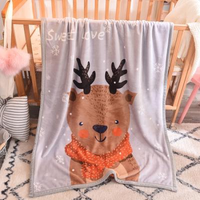 China Anti-pilling High Quality Cheap Flannel Fleece Blanket 100% Polyester Baby Blanket for sale