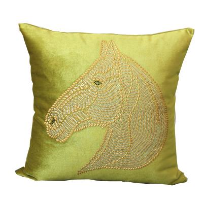 China Anti-pilling Diamond chip pillow case diamond painting pillow shinning crushed velvet cushion cover for sale