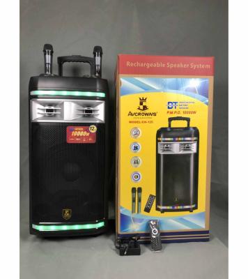 China Telephone Function AVCROWNS CH-126 Part Box Trolley Battery Speaker with FM, AUX. IN, BT and other function for sale