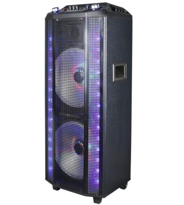 China 12 Inch Wireless Height Dual Power Karaoke DJ Outdoor Speaker With Mic Professional Wireless HIFI Speaker With Dynamic LED Light for sale