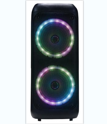 China No New Arrival CH-8811 Dual 8 Inch PARTY SPEAKER With Colorful Disco Light Factory Price Good Quality for sale