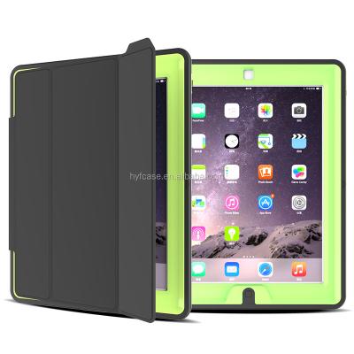 China TPU& Useful PC Stock Top Design Kickstand Case for Ipad4/Ipad3/ipad2; factory price hybrid covers cases for shockproof ipad4 case for sale