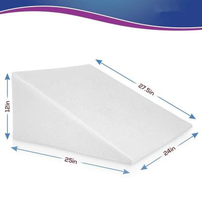 China Best Memory For Post Surgery Sleep Bed 7.5 Inch Wedge Pillow With Memory Foam Top for sale