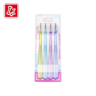 China Disposable Toothbrush Color Plastic Bristle Soft Toothbrush For Men And Women for sale