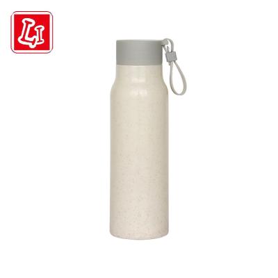 China WITH LID solid color glass water cup with cover and lifting rope is suitable for outdoor activities for sale