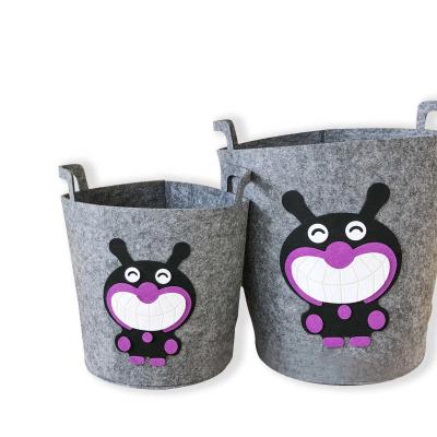 China Factory Design Sustainable Direct Sales Super Lightweight Basket High Quality Felt Storage Bag Ambient for sale