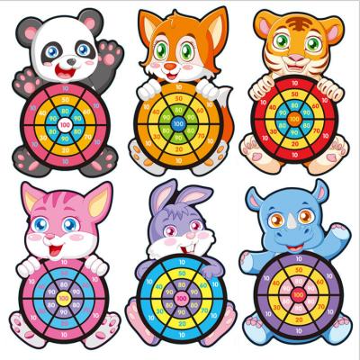 China Lovely border kids throw toys with cartoon sticky ball sucker darts to stick target ball for sale