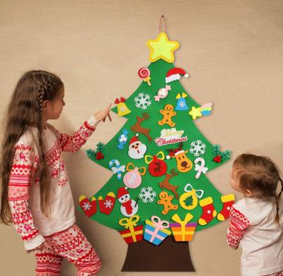 China 2021 Luxury felt DIY felt parent-child home ornament for Christmas tree decoration felt Christmas star for sale