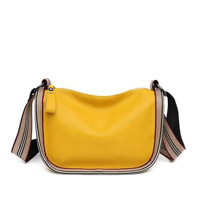 China 2021 Fashions New Luxury Top Layer Cowhide Multicolor Color Cowhide Shoulder Bag Waterproof Messenger Bag for sale