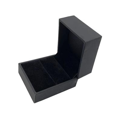 China Gift & Wholesale Black Fancy Craft Velvet Ring Box Paper Jewelry Box for sale