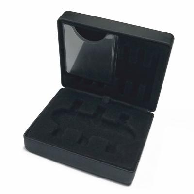 China Handmade Wholesale Leather Black Dart Box Package Case for sale