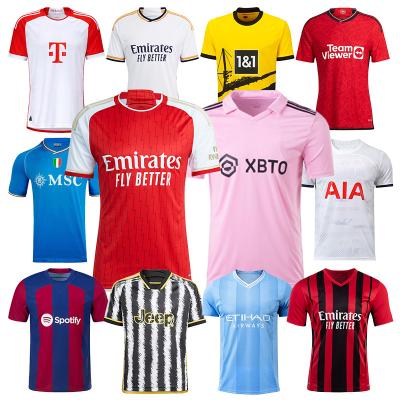 China Sets 23/24 New Season Custom Football Retro Jersey Uniform Set Soccer Jersey Sportswear Soccer Wear Player Soccer Club for sale