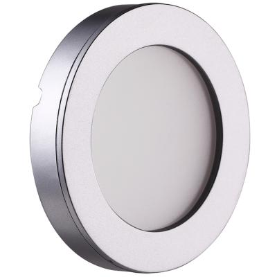 China Ressessed in LED Kitchen Dining Room Cabinet Mini Panel Light Puck Lighting with CE and ETL certifictaion for sale