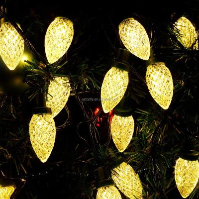 China C7 Christmas Tree Colored Christmas Tree Indoor Multicolor Strawberry Xmas Tree Outdoor String Light Mood Lighting Garden Party Decoration for sale