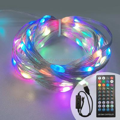 China Hang On High Quality 5 Meters Tree Color Changing With App Remote Control Waterproof Decorative Christmas Garden Light Light for sale