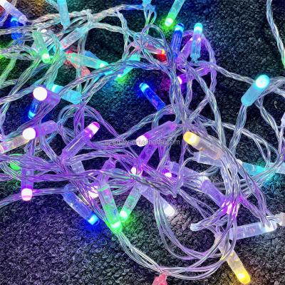 China New Arrival 10m RGB String Light Christmas Decoration IP65 Indoor Outdoor Holiday Remote Outdoor Lighting for sale