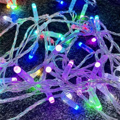 China High Quality Waterproof Outdoor RGB Color Changing String Light Wedding Event IP65 RGB Remote Control Fairy Led String Light for sale