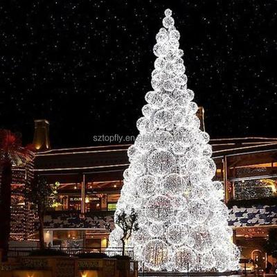 China 2022 Popular Shopping Mall Holiday Lighting LED Pattern Street Light LED Christmas Ball Tree for sale