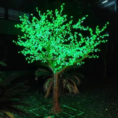 China Hot Selling LED Tree 110V 220V Waterproof Outdoor Landscape Lighting Artificial LED Peach Tree 3.5m Lighted Weddings for sale