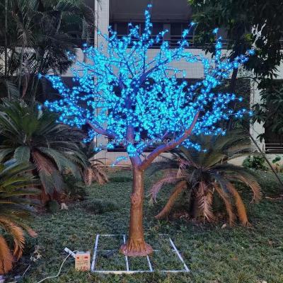 China New Product LED Tree Landscape Lighting LED 3.5m Artificial Lighted Peach Tree For Weddings for sale