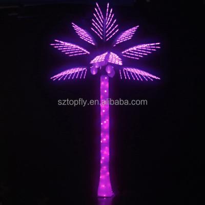 China Fantastic Luminous LED Tree LED Artificial Coconut Lighted Palm Tree For Outdoor LED Palm Tree String Light for sale