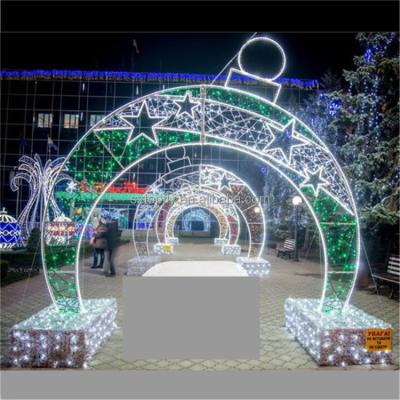 China Commercial Use 2022 LED Display LED Pattern Light 2D Arcade Led Pattern Arches Light For Holiday Weddings for sale