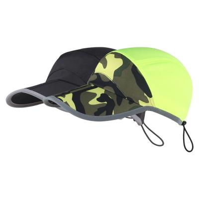 China breathable & New Camouflage Waterproof Running Hat Lightweight Quick Dry Breathable Foldable Foldable Adjustable Baseball Cap for sale