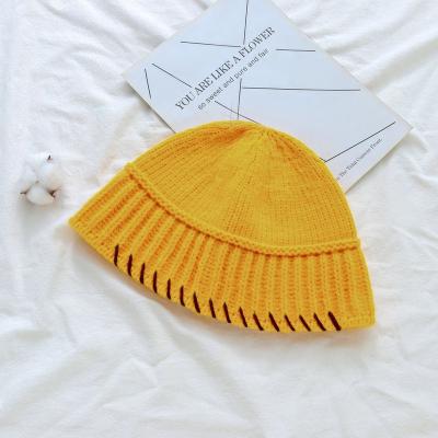 China 2021 Bucket Hat Women Men Imitation Rabbit Hair Dome Wool Hat Autumn Winter New Designer Knitting COMMON for sale