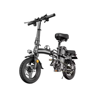 China Hot Sale Cheap Mini 14 Inch Aluminum Alloy Aluminum Alloy City Foldable Electric Bike 48V 400W Folding Electric Bicycle for sale